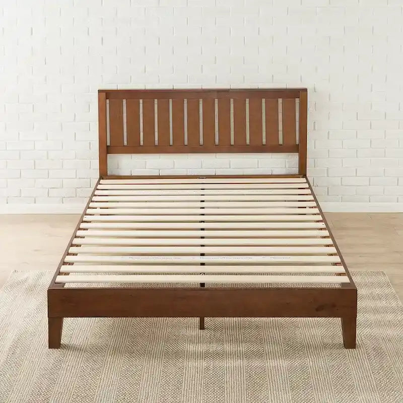 Dřevěná postelová platforma Antique Espresso