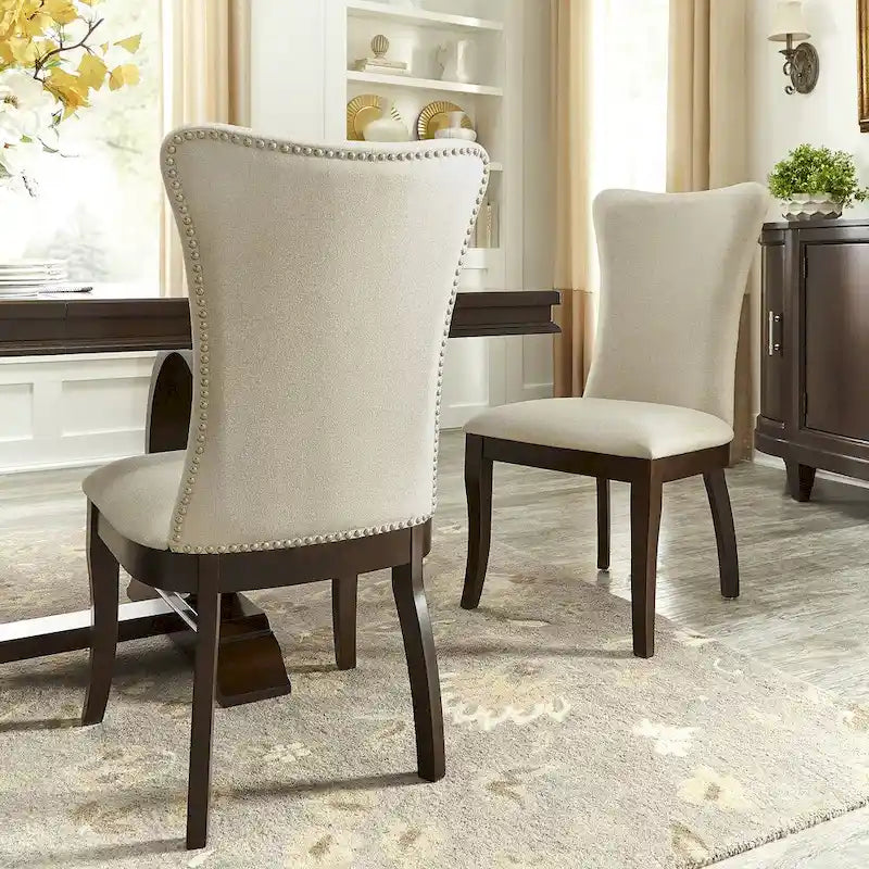 Willa Fabric Wingback Dining Chairs (Set of 2) by iNSPIRE Q Classic